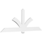 Ekena Millwork Redmond Architectural Grade PVC Gable Bracket, 96"W x 36"H x 2"D x 6"F, 9/12 Pitch GBP096X36X0206RED00 - alternate 1